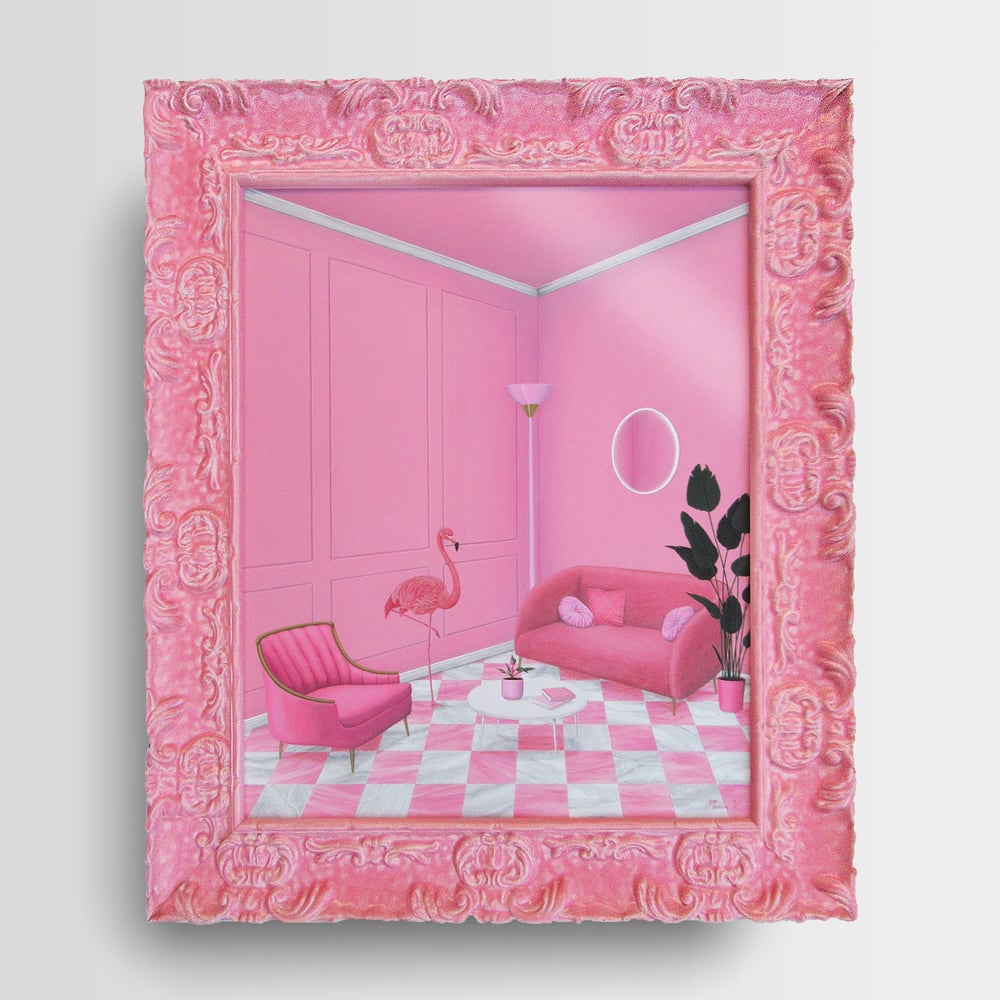 “Pink Flamingo Room” Print