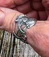 Surfer ~ Rustic Sterling Silver Ring Band