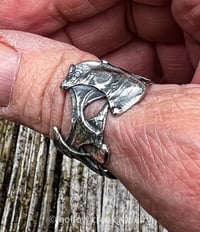 Image 1 of Surfer ~ Rustic Sterling Silver Ring Band