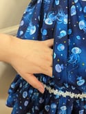 Starry Moon Jellies Skirt - Navy