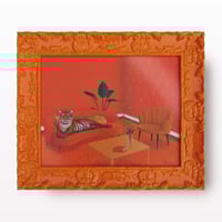 Image 3 of “Orange Tiger Room” Print