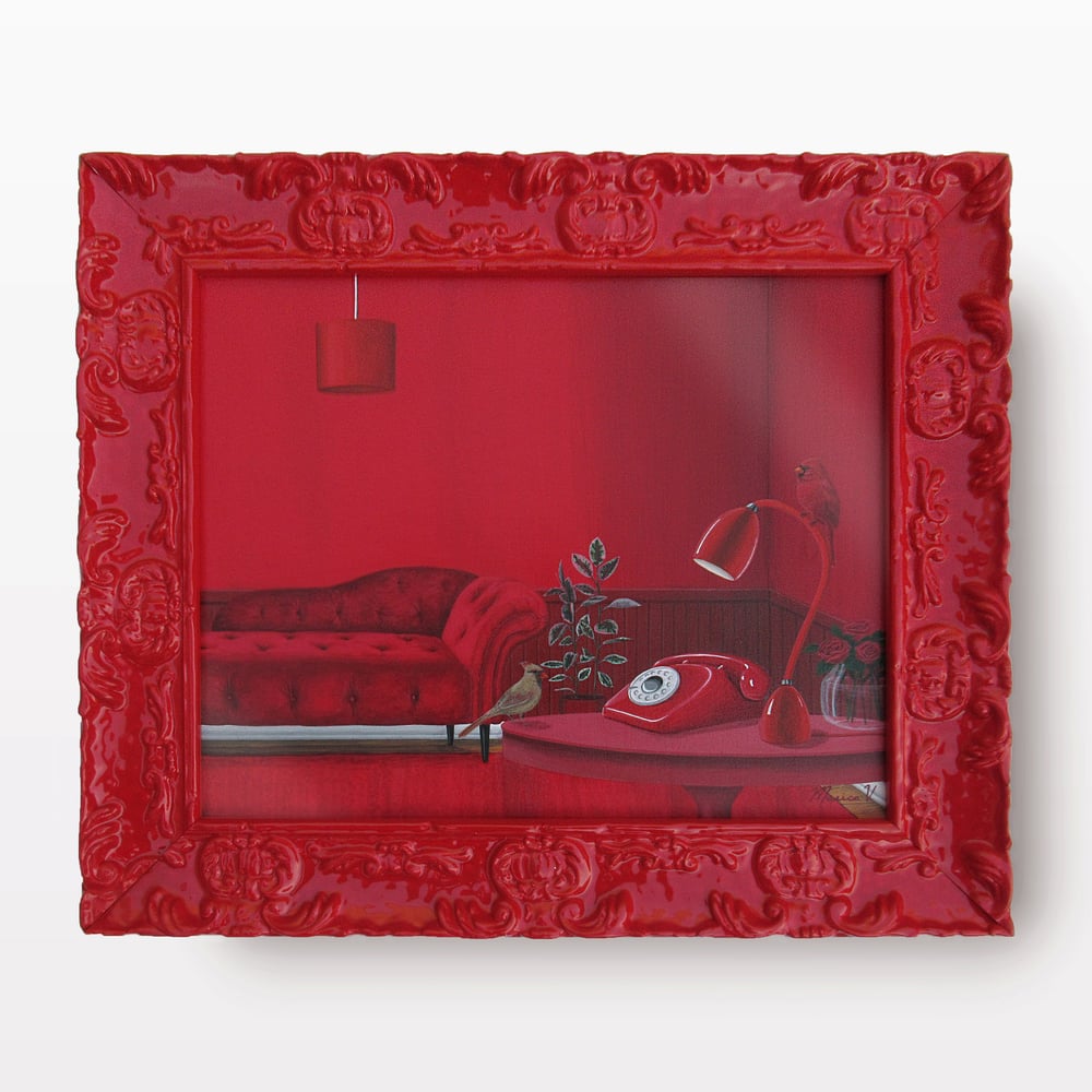 “Red Cardinal Room” Print