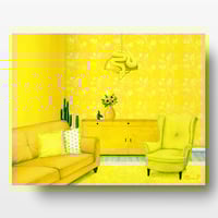 Image 1 of “Yellow Burmese Python Room” Print