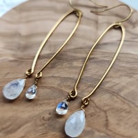 Image 1 of Luna Moonstone Earrings, Gifted to Celebrity Moms 