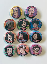 Image 1 of Bandom Crush Days of the Week 1.5in Button Pin Set