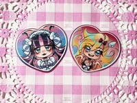 Image 4 of Panty and Stocking gyaru and lolita buttons and stickers 