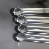 Image 2 of Paw Print Glass Stir Sticks