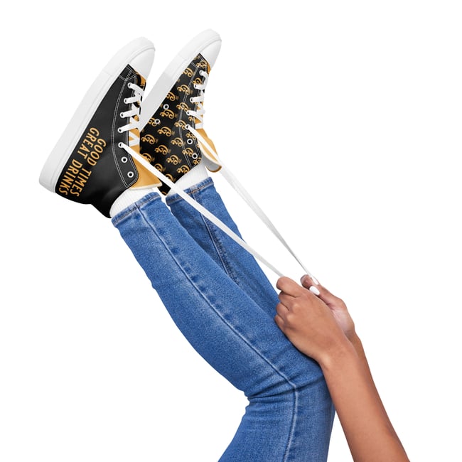 The G. Women’s Black Canvas High Tops 