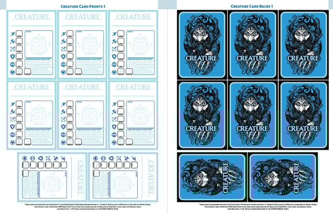 Icecrypt Stat Cards (Frostgrave Compatible)
