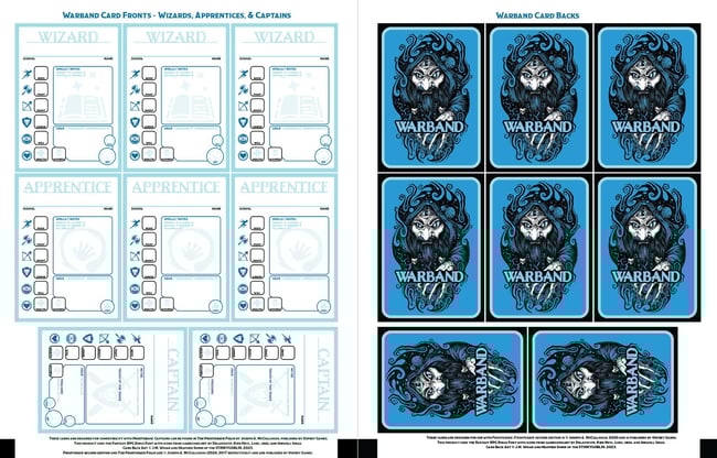 Icecrypt Stat Cards (Frostgrave Compatible)