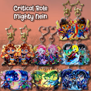 Critical Role - Mighty Nein Keychains