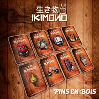 Image 1 of 🟢 STOCK 🟢 PINS EN BOIS Ghibli (8 designs) - 🌸IKIMONO🌸 