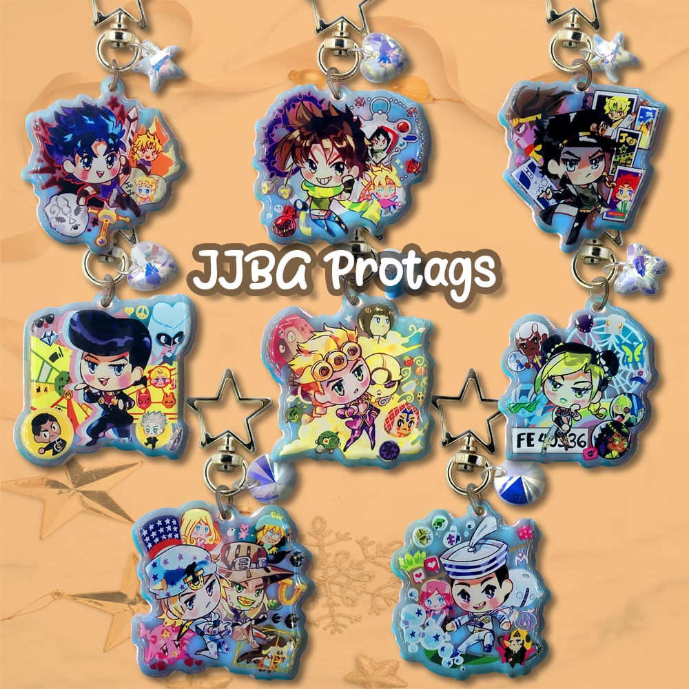 JJBA - Jojo Protagonist Keychains