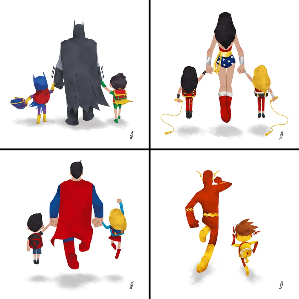 Image of Bat Family / Wonder Family / Super Family / Flash Family