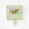 Frances Noon Wall Plaque - Bird & Flower