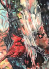 Decay – Male & Female Cardinal Painting 