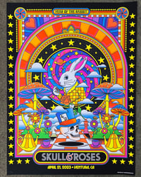 Image 1 of Skull & Roses Festival • 18x24 screen printed poster