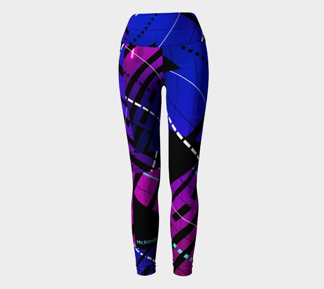 Electric Knight Yoga Leggings ALCMacDuffieArt