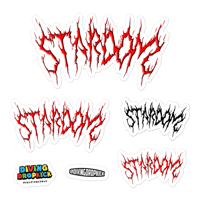 'metal' sticker set