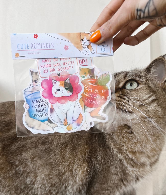 REMINDER Sticker Set – Etiketten Sticker mit holographischer Folie