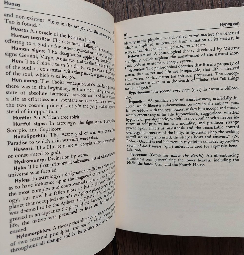 Dictionary of Mysticism, edited by Frank Gaynor