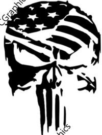 Image 2 of Skull Flag Vinyl Decal