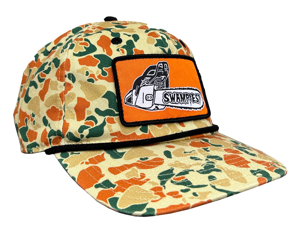 Swampfest chainsaw patch hat florideah