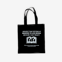 Image 1 of "Because I Can't Read??" Tote Bag