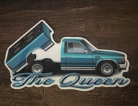 Image 2 of 4" MiniTruck Era Magazine Sticker  " THE QUEEN"