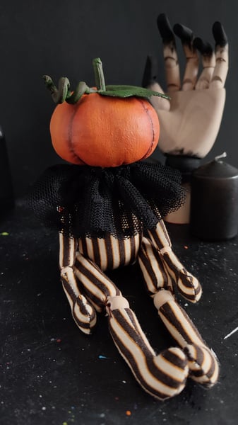 Image of Brown stripes Pumpkin artdoll