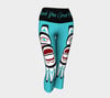 Tlingit Eagle Design Capri Yoga Leggings Native Alaskan Totem Art