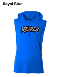 Image 2 of Re4per (Silver/Black) Performance Sleeveless Hooded Tee