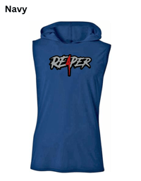 Image 4 of Re4per (Silver/Black) Performance Sleeveless Hooded Tee