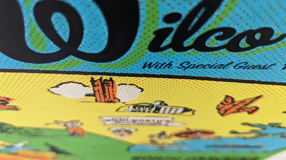 Wilco "Postcard from Greensboro" poster, Greensboro, NC, April 29, 2023