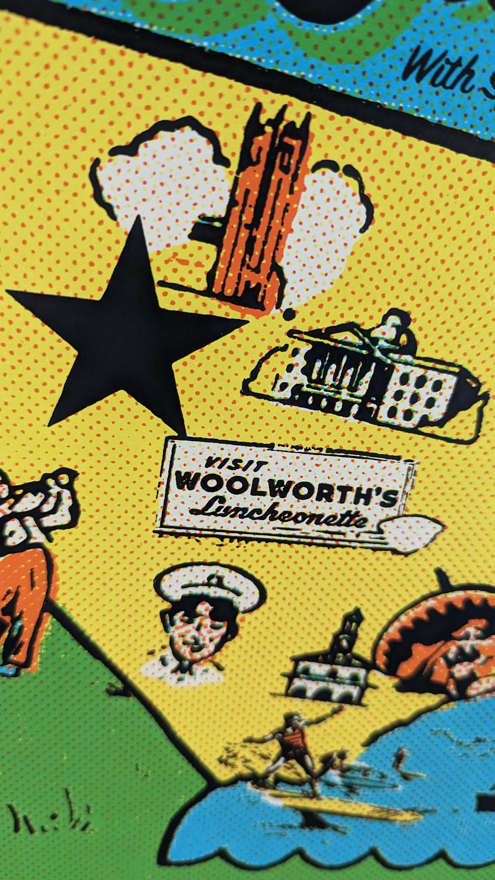 Wilco "Postcard from Greensboro" poster, Greensboro, NC, April 29, 2023 