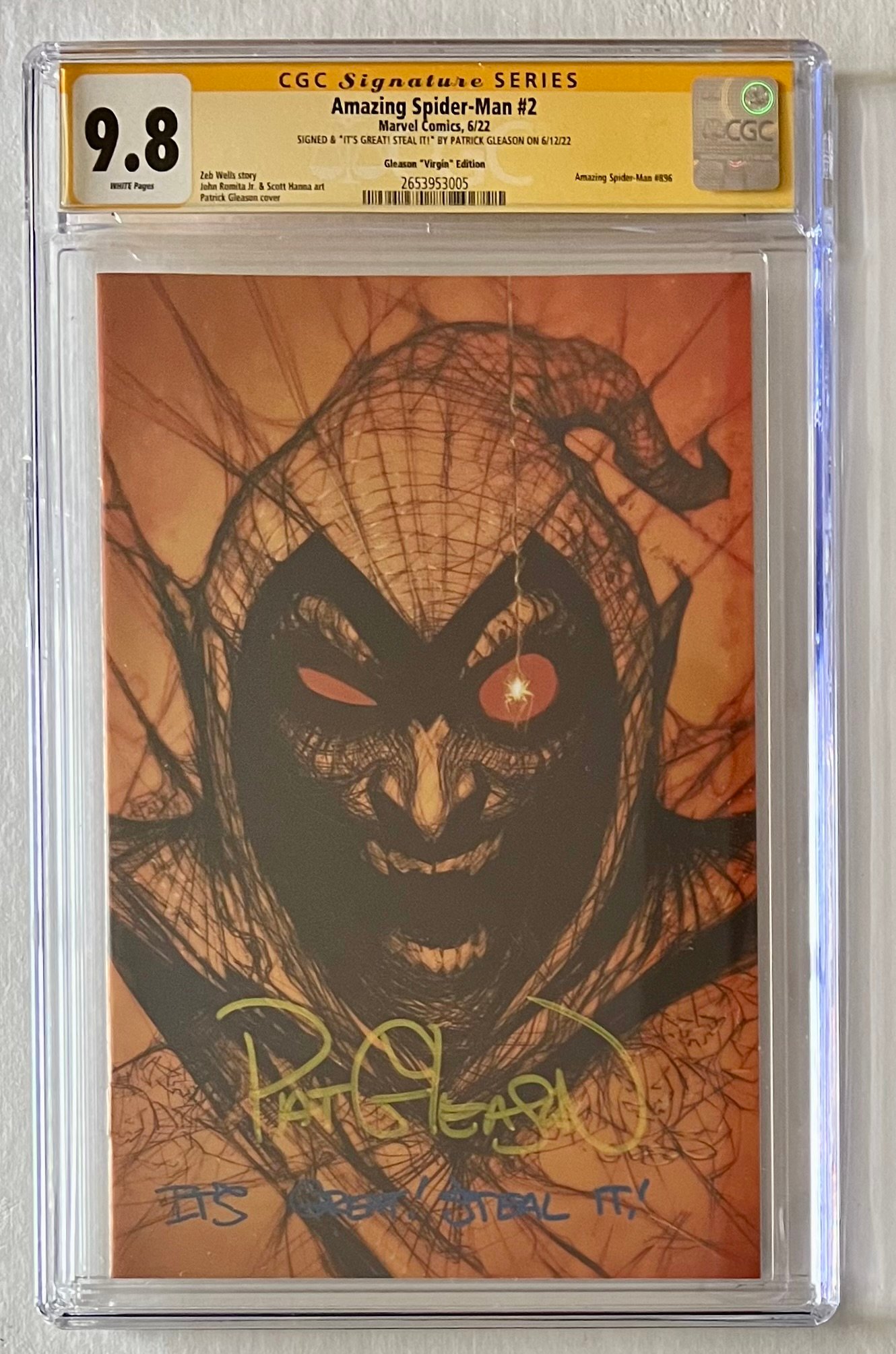 Image of QUOTED! AMAZING SPIDER-MAN #2 HOBGOBLIN - CGC SS 9.8 - "IT'S GREAT, STEAL IT!"