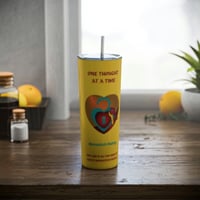 Image 3 of 20oz Steel Tumbler - One Thought at a Time - 20oz Steel Tumbler