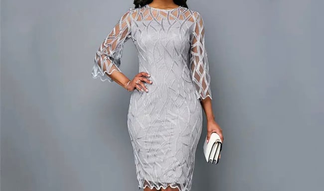 STYLISH MIDI BODYCON DRESS www.shoppingirlze