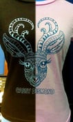 Image of Hand Printed Silk Screen Casey Desmond DEER Tshirt by TOFUSQUIRREL