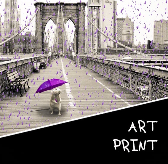 Image of Marty's PURPLE RAIN Tribute print