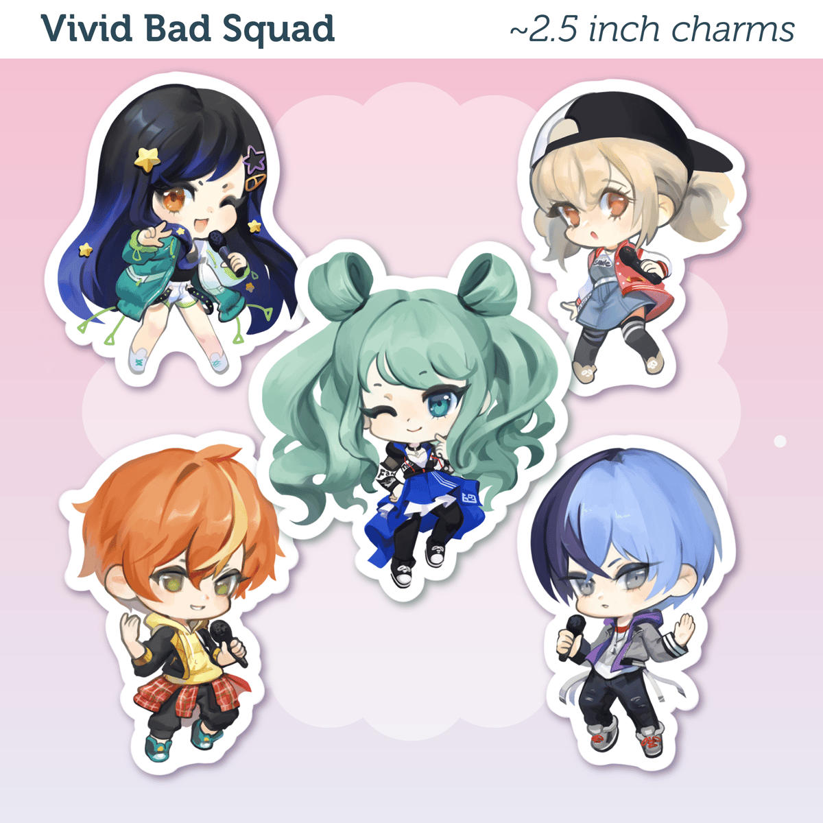 Image of Vivid Bad Squad 2.5" Charms