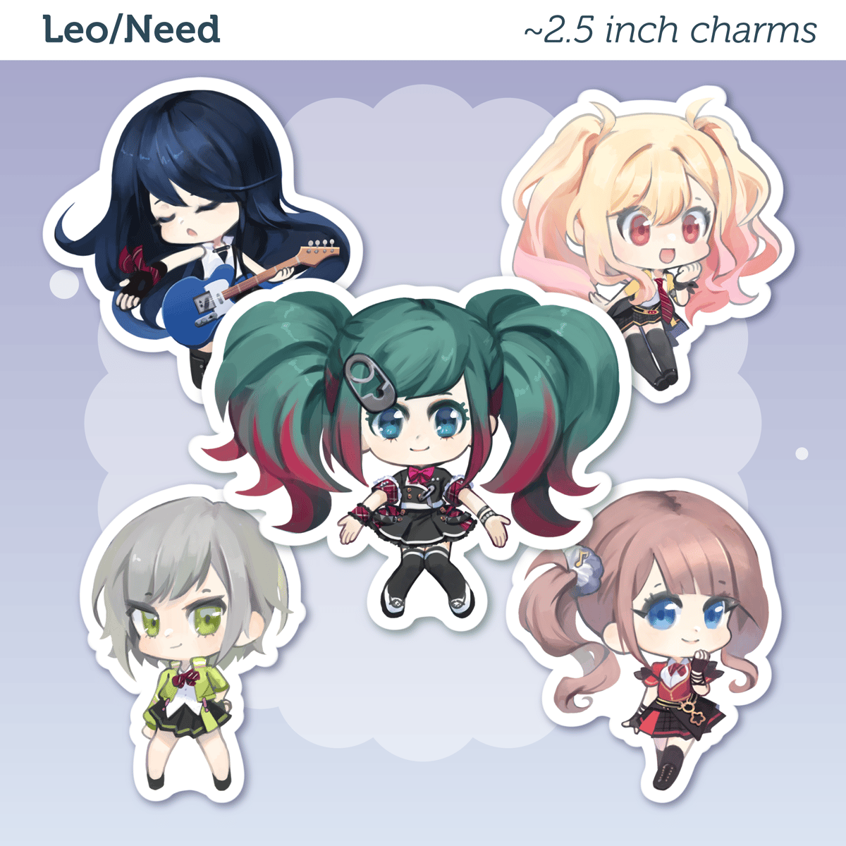 Image of Leo/Need 2.5" charms