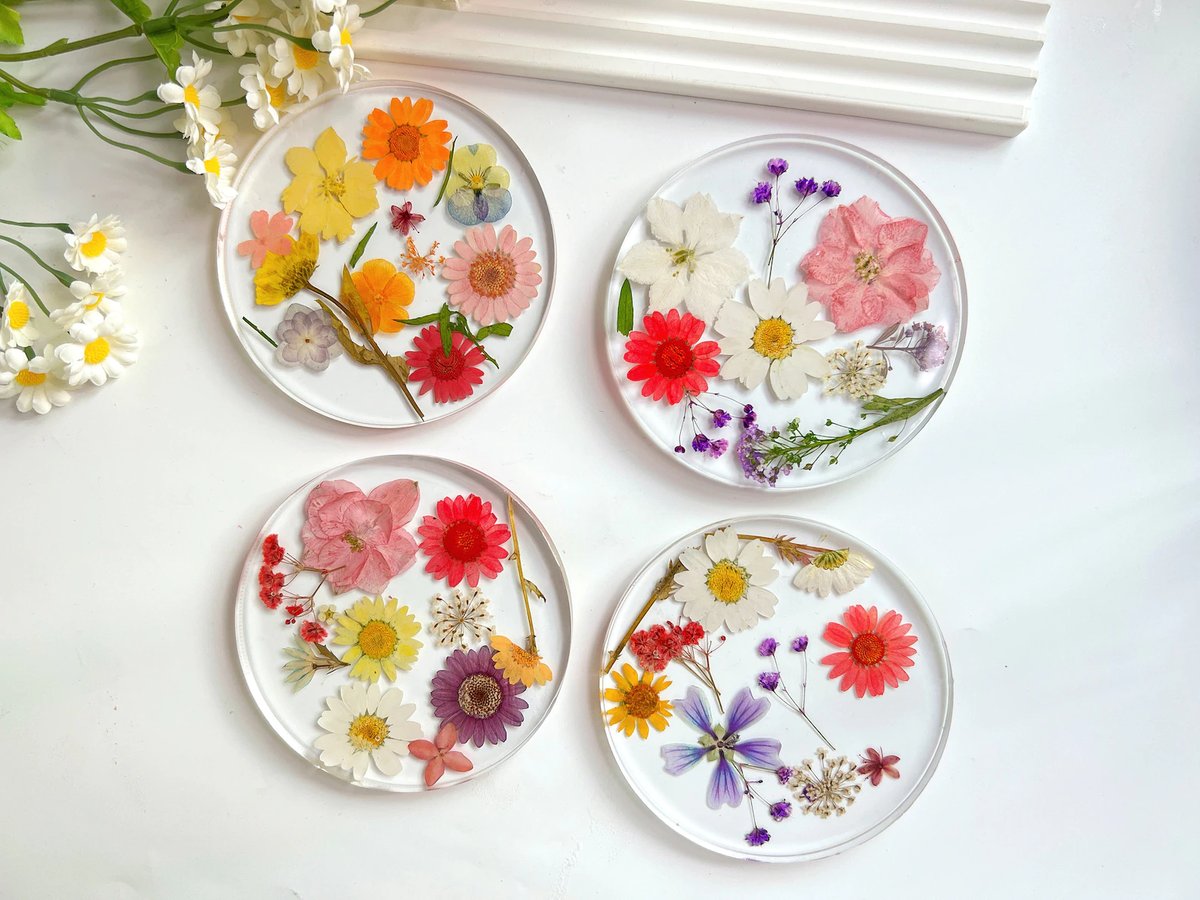 Townsville - Resin Wild Flowers Coasters Set Workshop | Sarah Lawson ...