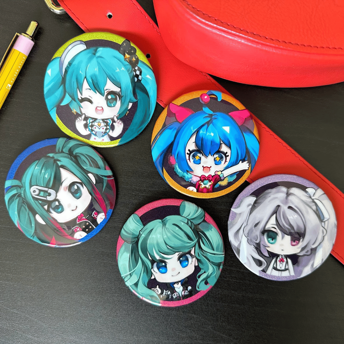Image of Hatsune Miku Project Sekai Large Button Pins