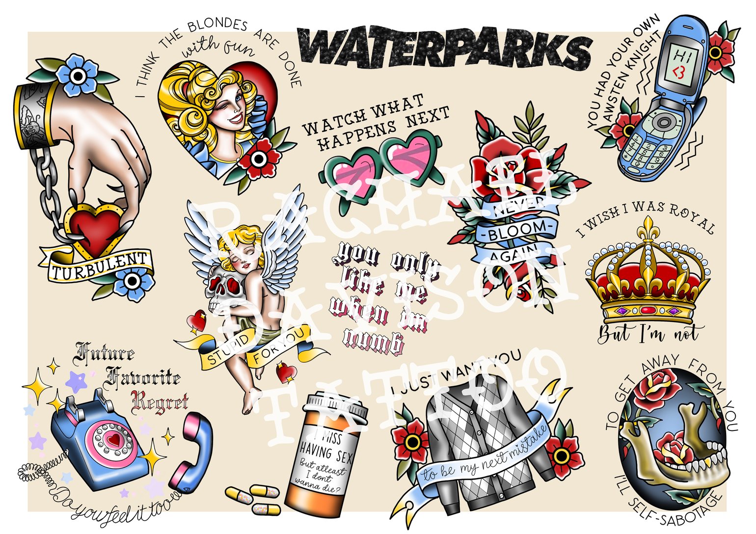 Image of Waterparks flash sheet!