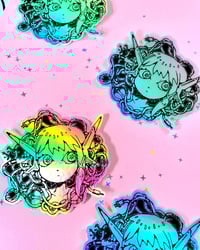 PRESENT DAY, PRESENT TIME holographic vinyl sticker