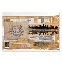 Image 1 of Original Drawing "Equinoxe de printemps à Angkor Wat" - 50x73 cm