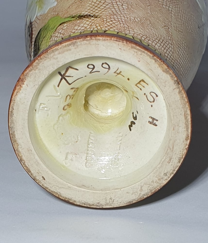 Image of Doulton Lambeth Faience Bottle Vase