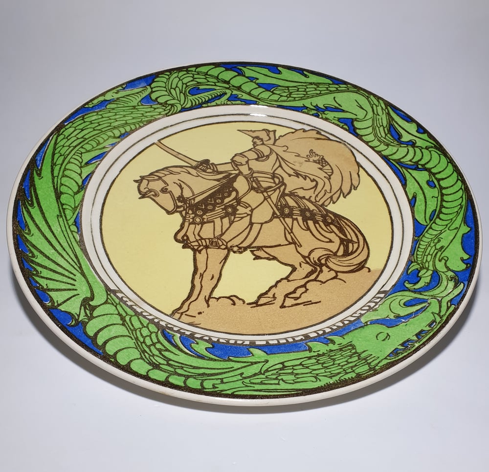 Image of Royal Doulton Display Plate – St. George and the Dragon