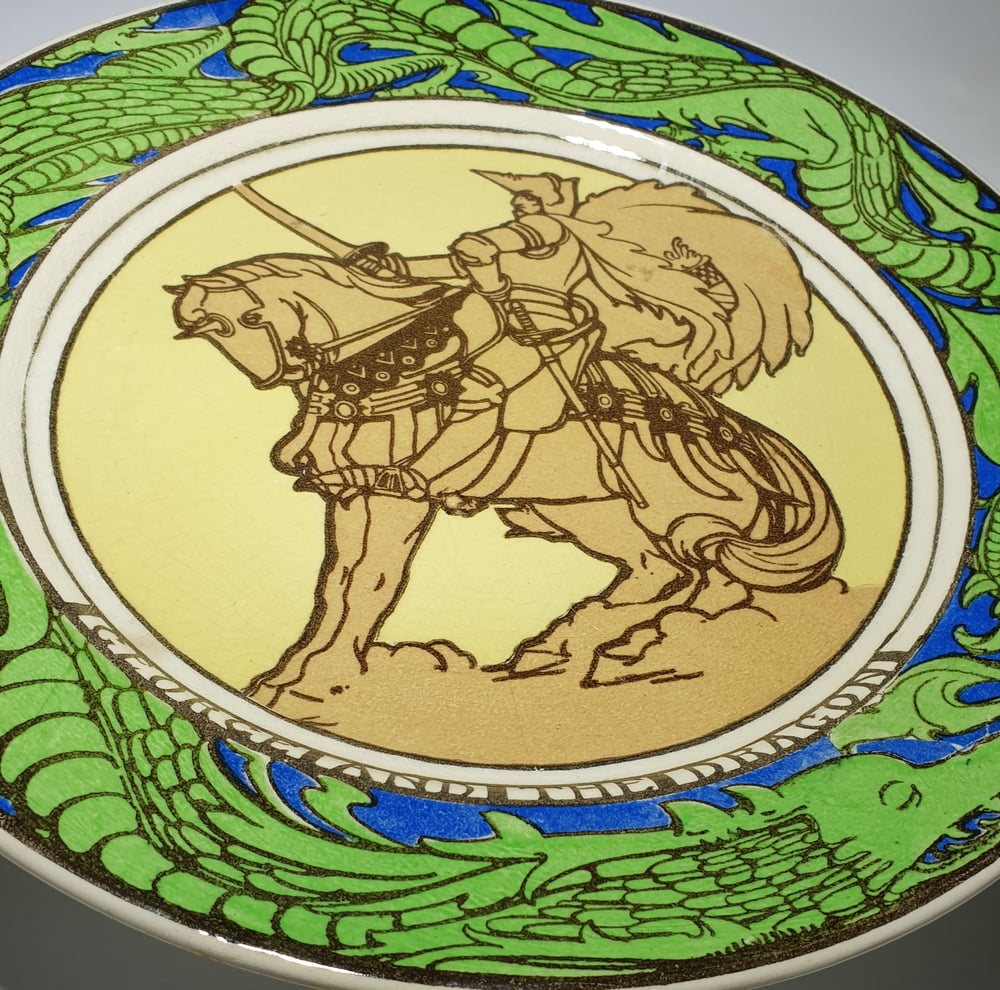 Image of Royal Doulton Display Plate – St. George and the Dragon